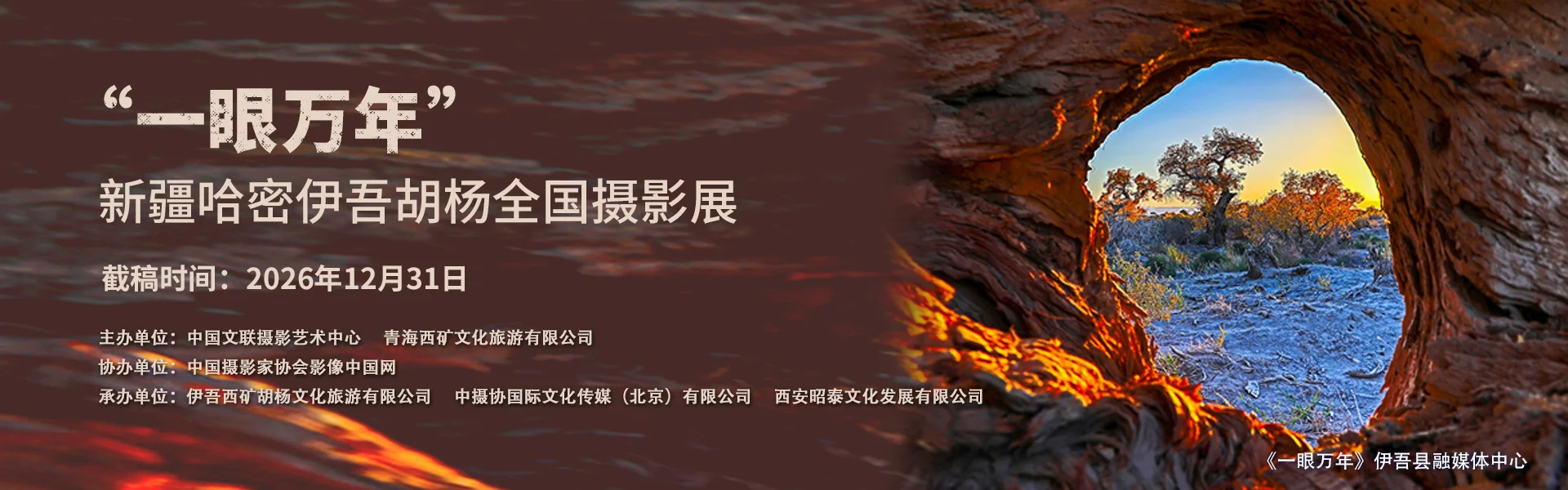 文化润疆：“一眼万年”新疆哈密伊吾胡杨全国摄影展-我爱设计赛网
